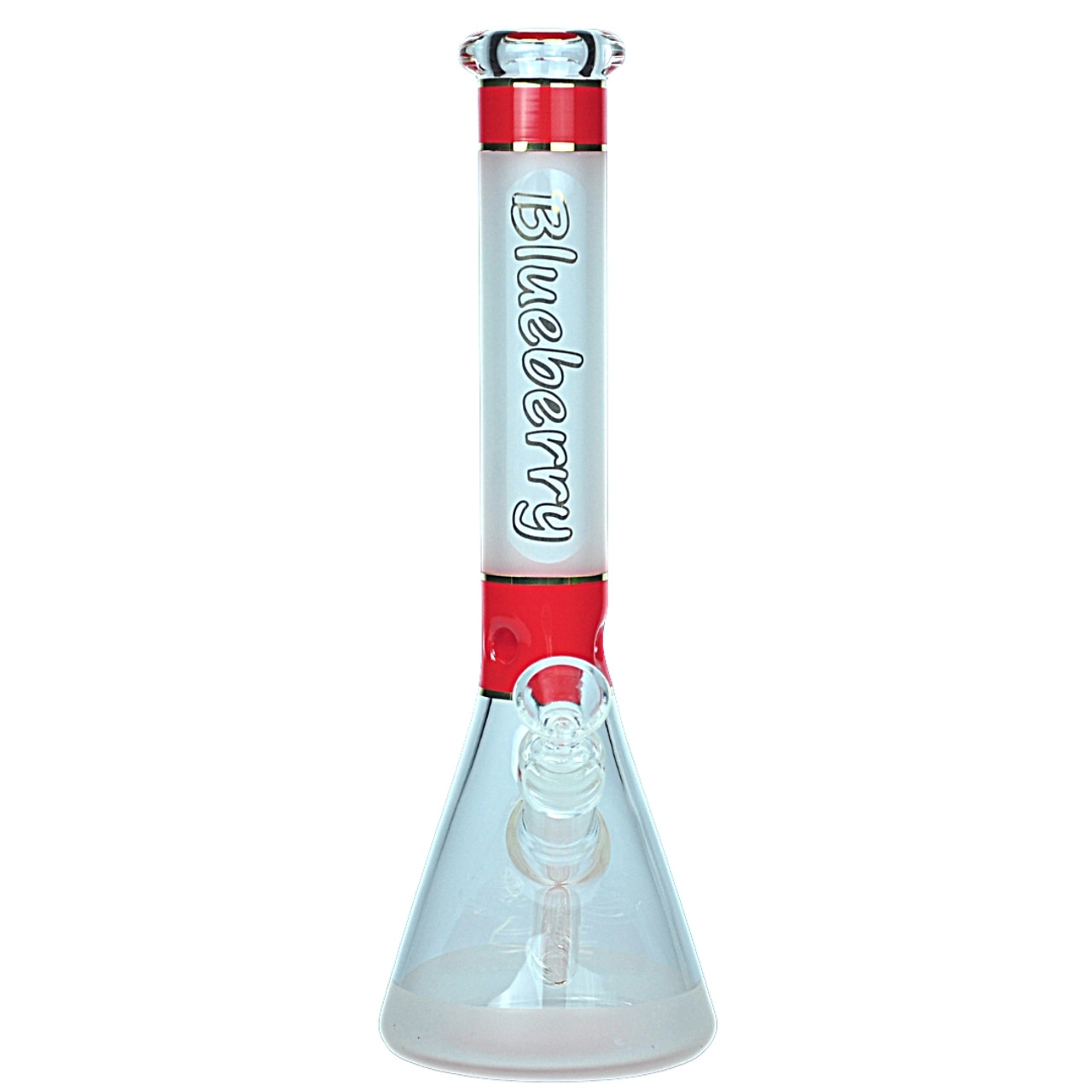 Blueberry Mandala Beaker Bong - Flash Red